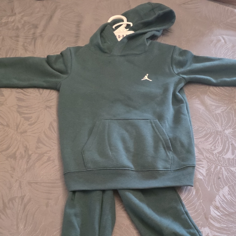 Green Hoodie and Pants Set